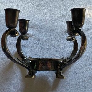 Vintage Reed & Barton 331 Silver Plated 4-Light Candelabra